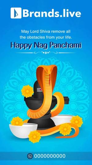 Happy Nag Panchami Greetings Marketing Image For X