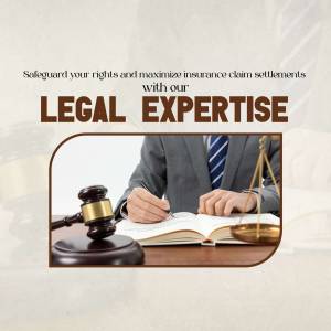 Lawyer working with scales of justice and a gavel, representing legal expertise in insurance claims.