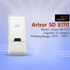 White V-Guard Arizor SD 5170 Voltage Stabilizer