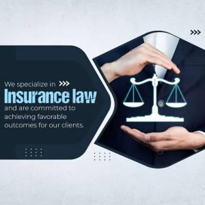 Hands protecting scales of justice representing insurance law