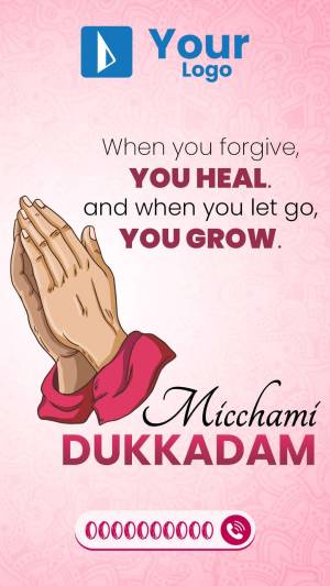 Micchami Dukkadam - Forgiveness And Growth Design For Snapchat