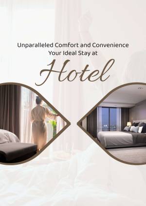 Luxurious hotel room with a woman looking out the window