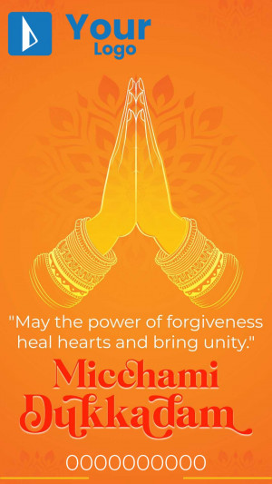 Micchami Dukkadam Greeting Design For Threads