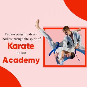 Karate Academy Training Design For WhatsApp