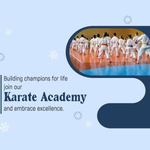 Karate Academy - Building Champions Promotional Banner For Twitter
