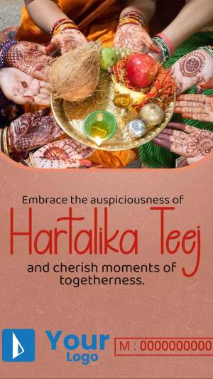 Hartalika Teej Celebration Advertisement For Twitter