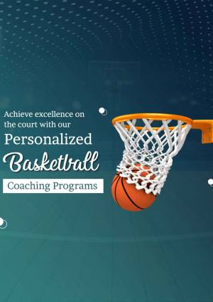 Personalized Basketball Coaching Programs Flyer For Twitter