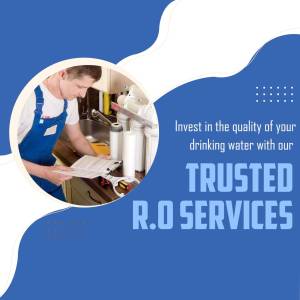 R.O. Services - Quality Drinking Water Graphic For WhatsApp