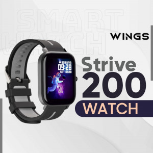 Smartwatch Strive 200 with black strap and digital display