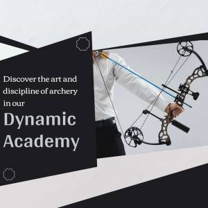 Dynamic Archery Academy Promotional Banner For Instagram