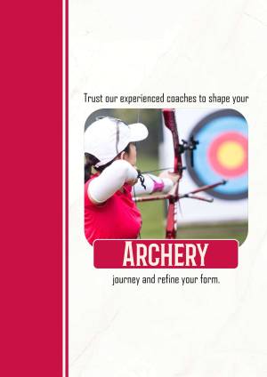 Archery Training And Coaching Business Poster For Facebook