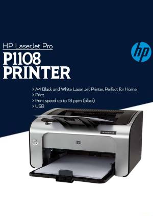 HP LaserJet Pro P1108 Black and White Printer