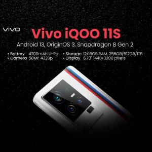 Vivo IQOO 11S smartphone with specifications