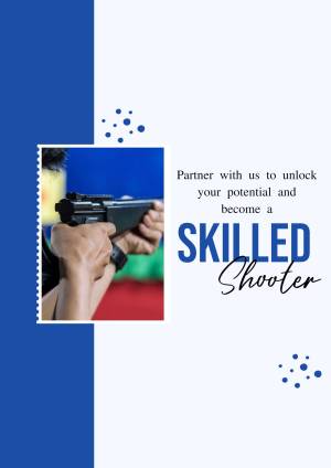 Become A Skilled Shooter Business Poster For LinkedIn