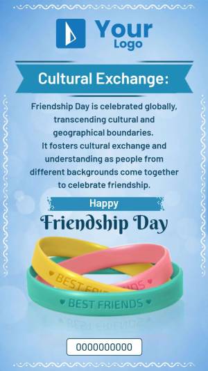 Image promoting Friendship Day and cultural exchange with colorful friendship bands.