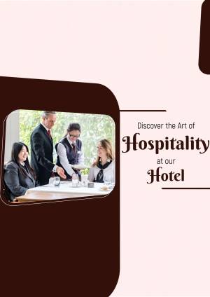 Hotel staff attending to guests at a table