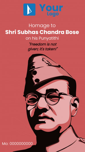 Homage To Shri Subhas Chandra Bose Image For Pinterest