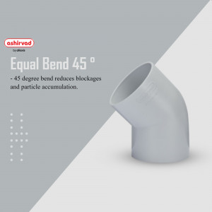 Ashirvad 45 degree PVC bend pipe fitting