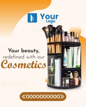 Cosmetics Organizer Advertisement Design For Pinterest