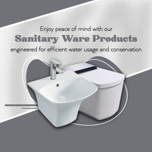 Modern wall-mounted toilet and bidet with water conservation features