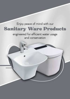 White bidet and toilet set with efficient water usage design