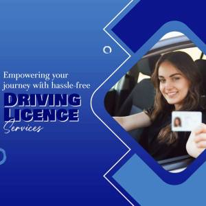 Hassle-Free Driving Licence Services Template For Twitter