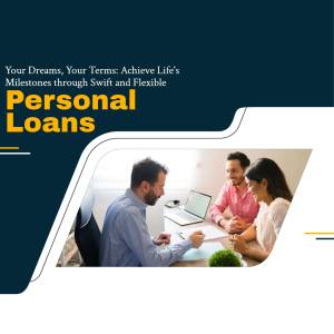 Image depicting a financial advisor meeting with a couple to discuss personal loans.