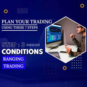 Man trading with multiple monitors displaying charts and data.