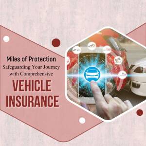 Image depicting a hand interacting with a smartphone displaying vehicle insurance options and car imagery.