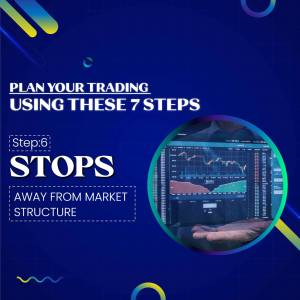 Image depicting trading steps with a laptop showing stock market charts.