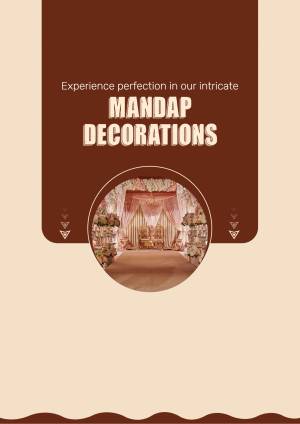 Image of a beautifully decorated mandap for a wedding ceremony.