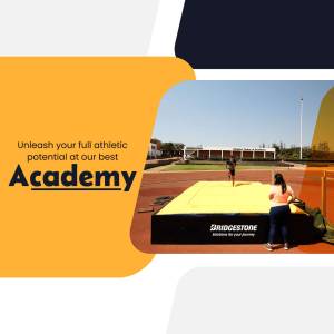 Athletic training at Bridgestone Academy with a focus on high jump.