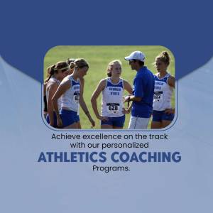 Group of high school cross country runners with their coach