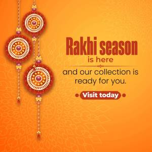 Rakhi decorations and sale announcement