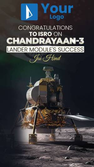 Chandrayaan-3 Success Celebration Advertisement For Instagram