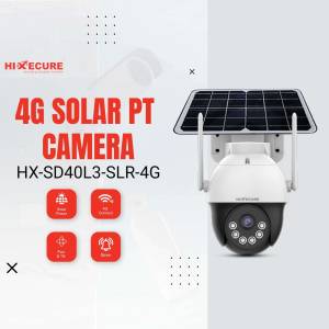 HiXecure 4G Solar Powered PT Camera - HX-SD40L3-SLR-4G