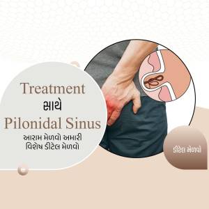 Image illustrating Pilonidal Sinus and treatment options.
