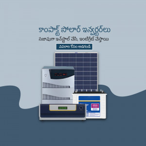Image of solar panels, inverter, and battery for home energy solutions.