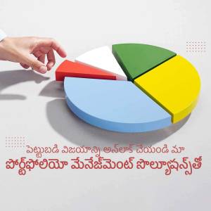 Hand pointing to a colorful pie chart representing data analysis and business management.