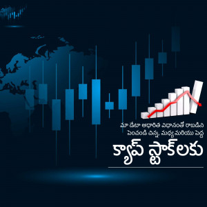 Stock market chart with world map background