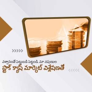Smartphone displaying a graph and stacks of coins, representing financial growth and investment opportunities.