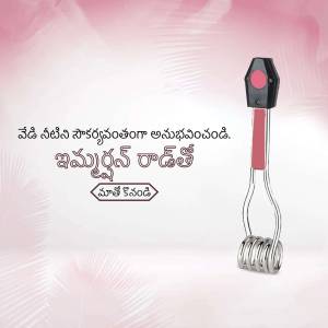 Immyr electric immersion rod for water heating