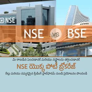 Image comparing the National Stock Exchange (NSE) and the Bombay Stock Exchange (BSE)