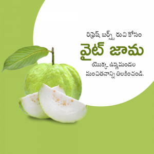 Image of guava fruit with a slice showing the flesh