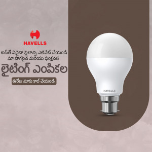 Havells LED Bulb - Bright Lighting Solution Social Media Post For Instagram