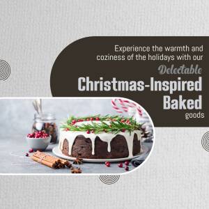 Delectable Christmas Baked Goods Poster For LinkedIn