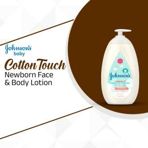 Johnson's Cotton Touch Newborn Face & Body Lotion Promotional Banner For LinkedIn