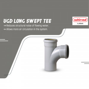 Ashirvad UGD Long Swept Tee plumbing fitting