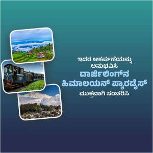 Collage of scenic views of Darjeeling, India