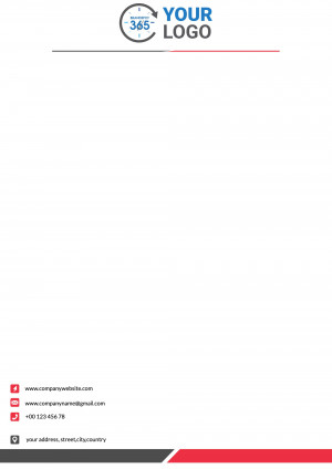 Clean and professional company letterhead with logo and contact information.